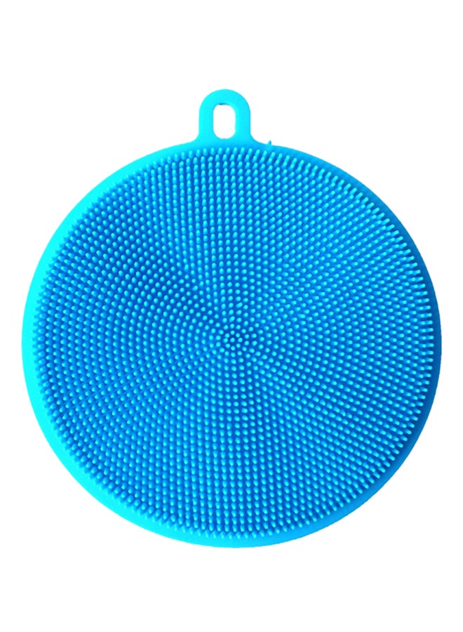 Cool Baby Silicone Non-Slip Round Home Dishcloth Blue 