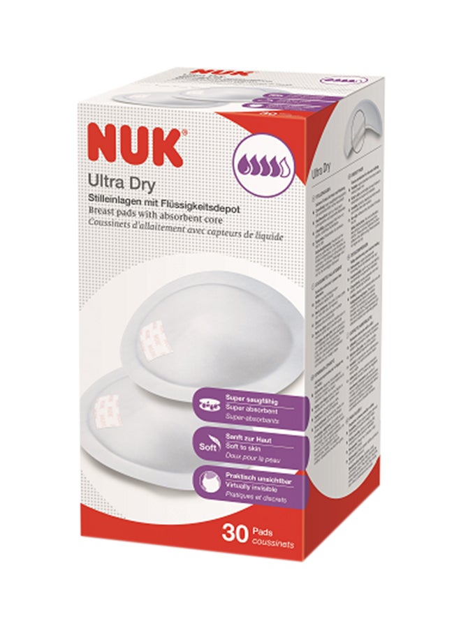 نوك مجموعة وسادات الثدي القطنية المريحة فائقة الجفاف مكونة من 30 قطعة
