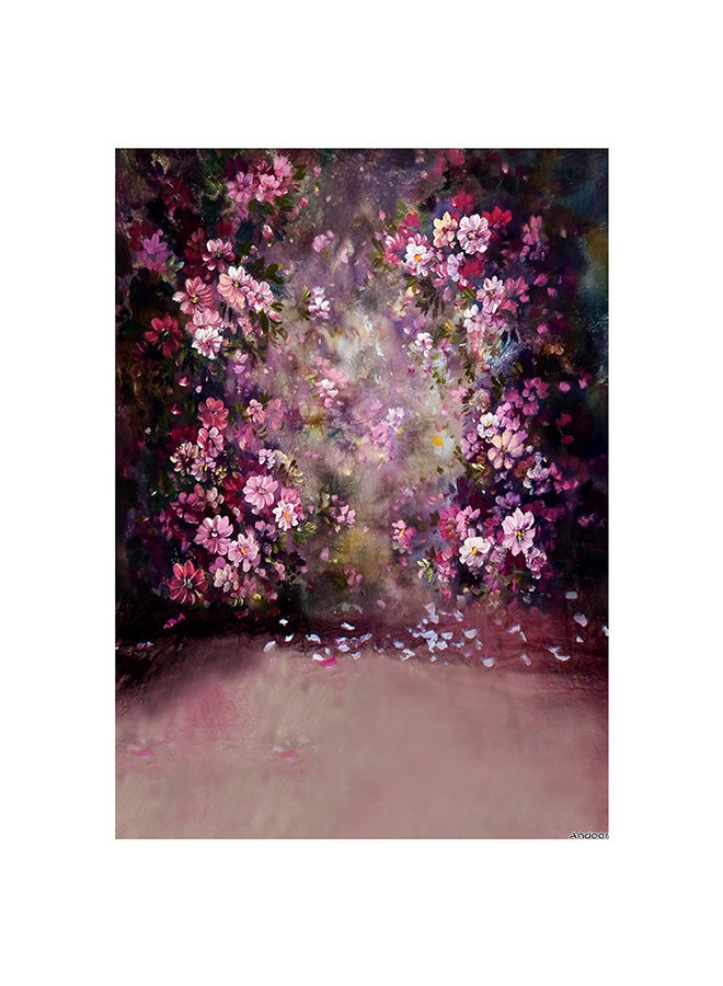 ANDOER Flower Wall Photography Background Multicolour  - Image 1