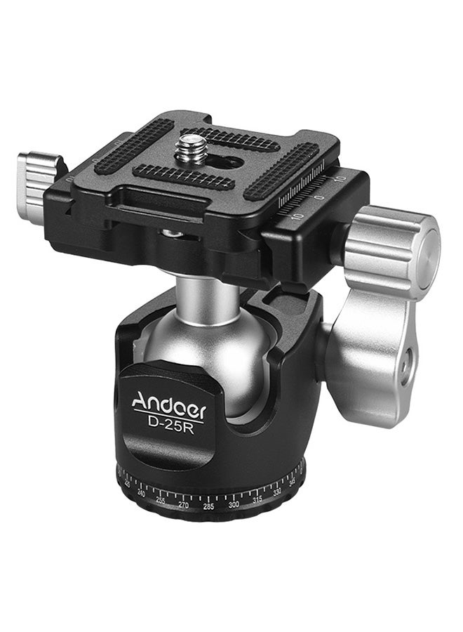 ANDOER Aluminum Alloy Double Notch Ball Head Black 
