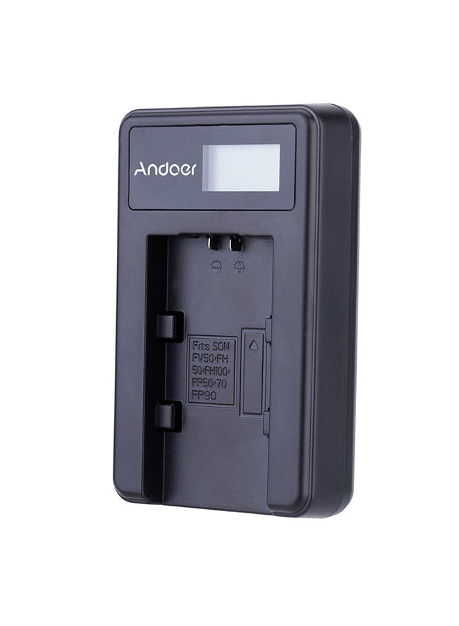 Digital Camera Battery Charger Black