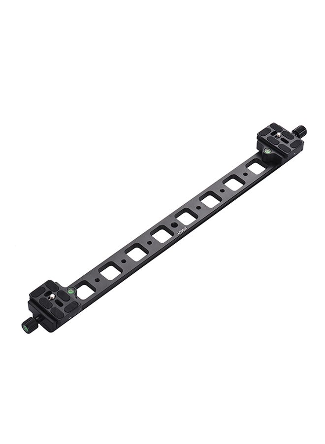 ANDOER PU-480 Extended Double QR Quick Release Plate Camera Bracket Track Slider For Tripod Ballhead Black  - Image 1