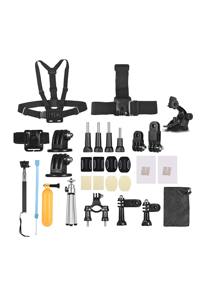 ANDOER 46-Piece Basic Action Camera Accessories Kit Set Black