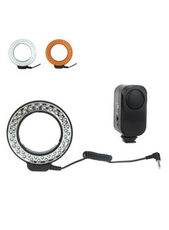 ANDOER 48 LEDs Macro Ring Flash Light With Two Diffusers Multicolour 