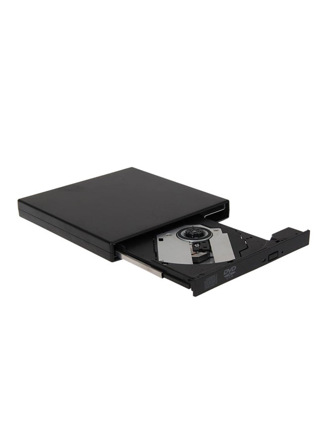 Generic - USB 2.0 External DVD ROM Player Reader Combo CDRW Burner Drive For PC Mac Black - Image 1