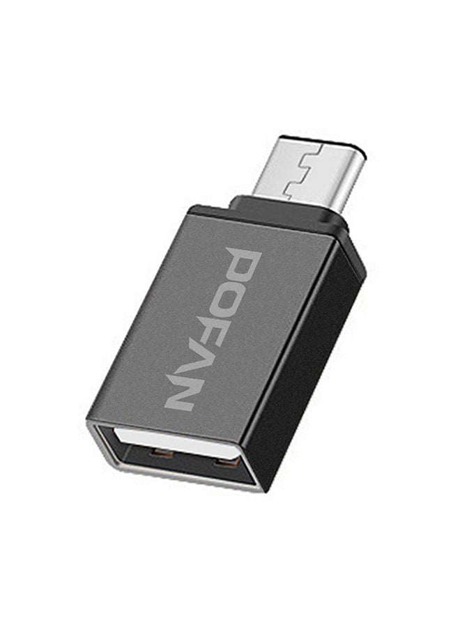 Mini Micro USB 2.0 Male To USB 2.0 Female OTG Adapter Black