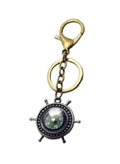 Small Cool Compass Keychain