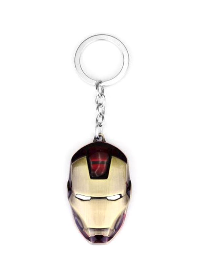 The Avengers Iron Man Mask Rubber Keychain - Image 1