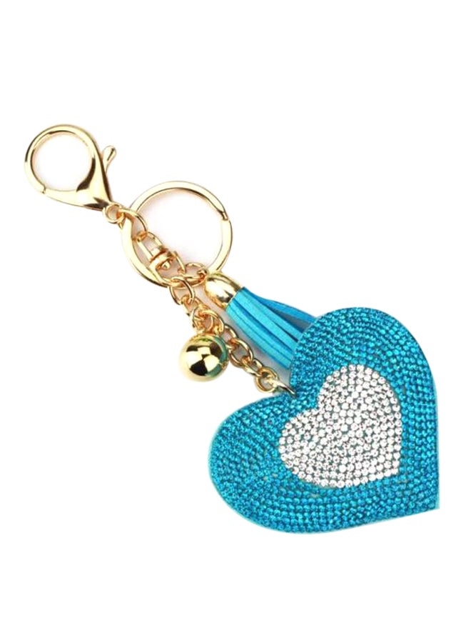 Heart Shape Key Chain Blue - Image 1