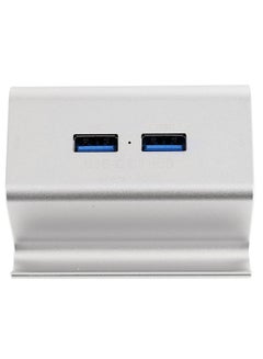 ماركة غير محددة موزع Usb-C 3.0 عالي السرعة مصنوع من الألومنيوم من 4 منافذ TF SD ومزود بقارئ بطاقات TF SD لجهاز آي ماك أبيض 