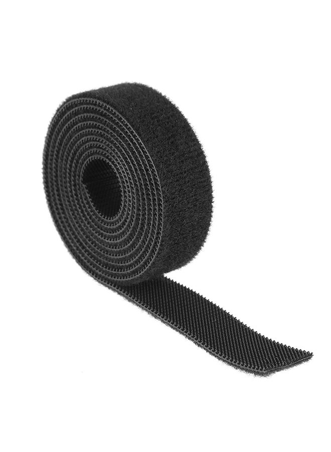 Wire Cable Winder Clip Earphone Holder Mouse Cord Protector Sticker (1m) Black 
