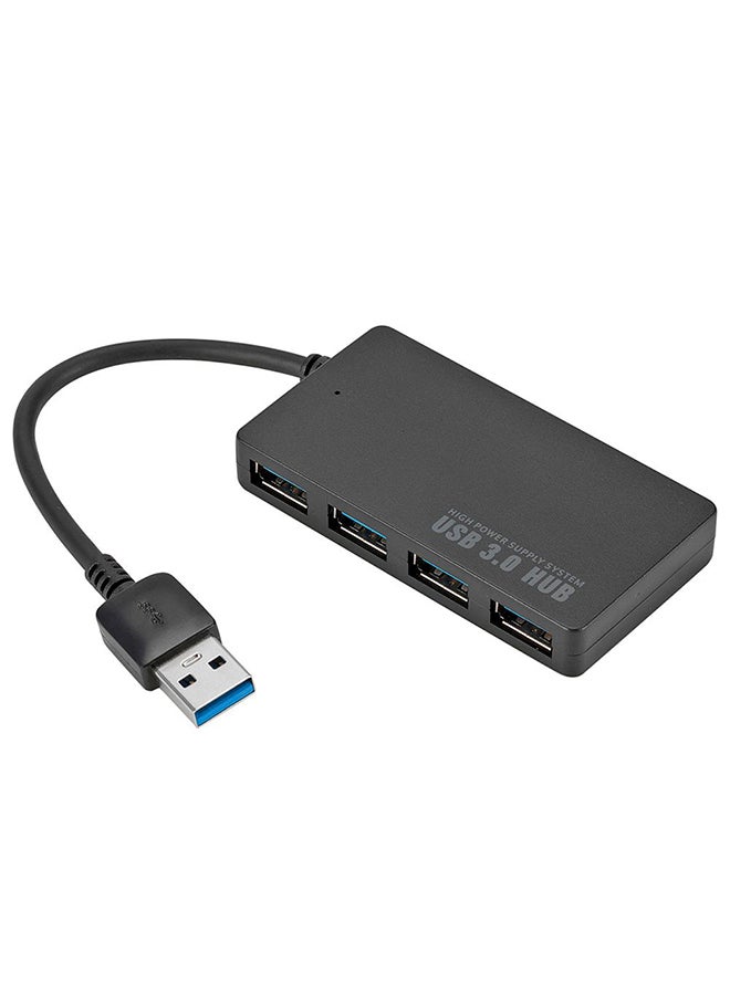 ماركة غير محددة موزع ومقسم ومحول مزود بكابل يحتوى على 4 منافذ USB 3.0 متعدد الألوان 