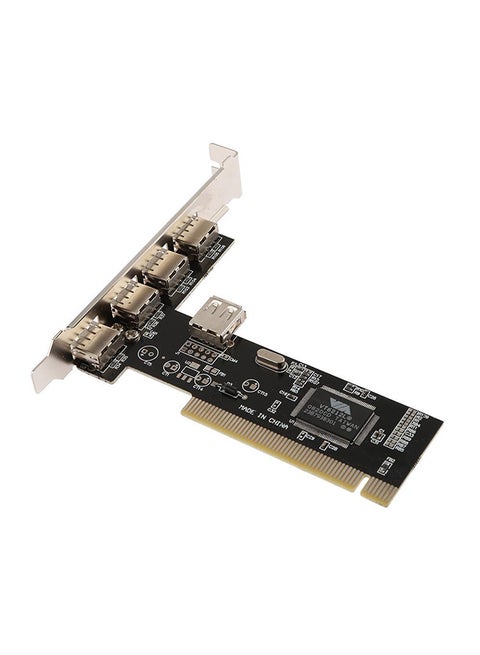 4-Ports Pci-E To USB 2.0 Hub Pci Express Expansion Card Adapter Converter Multicolour