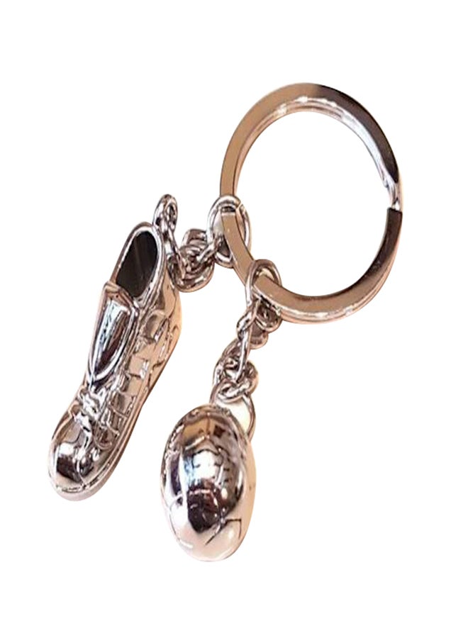 Generic Metal Football Boot And Football Keychain 