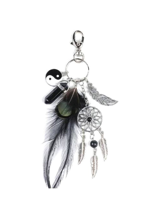 Metal Tassel Dreamcatcher Keychain Multi Color - Image 1