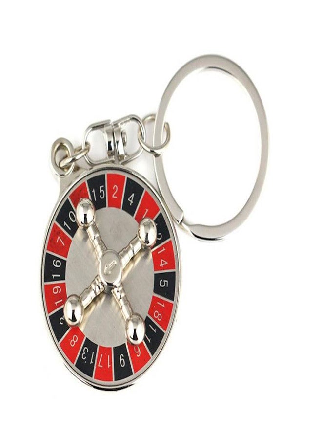 Russian Roulette Front Keychain