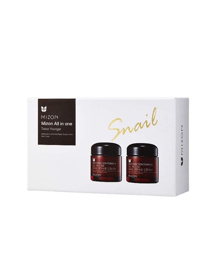 MIZON 2-Piece All In One Snail Repair Cream 75ml 