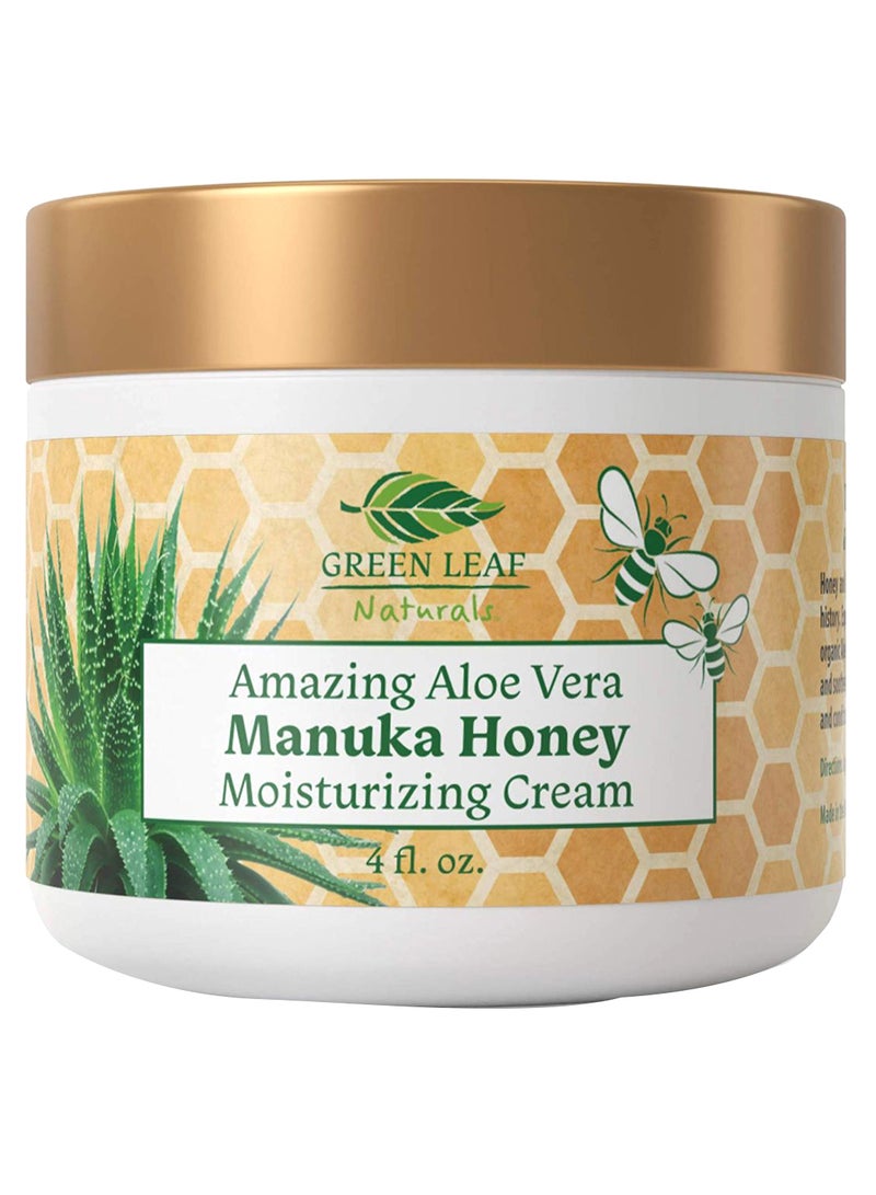 Green Leaf Naturals Amazing Aloe Vera Manuka Honey Moisturizing Cream