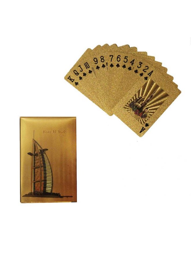 بطاقات لعب مبتكرة من القصدير الذهبي - بتصميم برج العرب