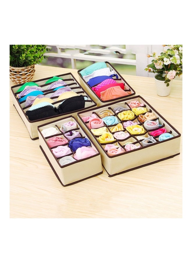 Generic 4 In 1 Foldable Underwear Organizer Storage Box Multicolor  - Image 4