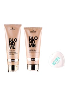 Blondme Keratin Restore Bonding Shampoo With Conditioner Set
