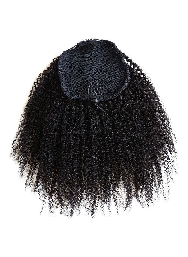 ZigZag Hair Afro Curly Clip-In Top Closure Wig Black 14inch 
