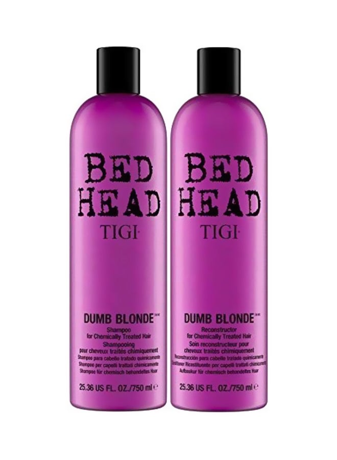 TIGI - Bed Head Dumb Blonde Shampoo And Reconstructor Conditioner Duo - Image 1