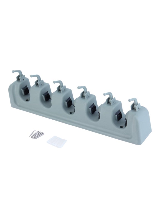 Wall Mounted Mop Holder Grey - Image 1