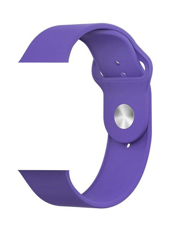 MARGOUN - Apple Watch Band 42mm/44mm/45mm Silicone Sport Watch Strap Dark Purple - Image 1