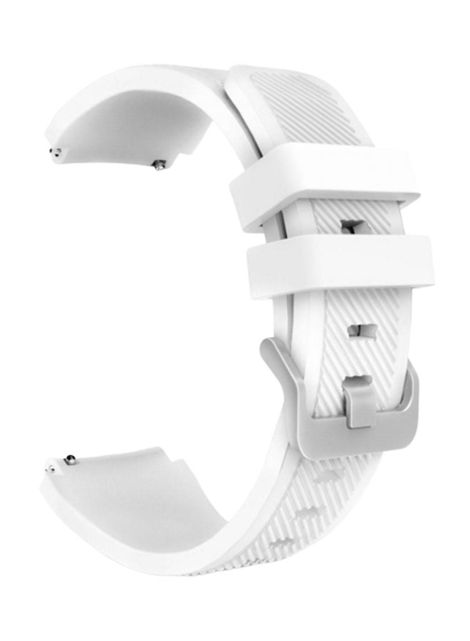 MARGOUN Silicone Replacement Buckle Band For Samsung Gear S3 Frontier/Classic White - Image 1