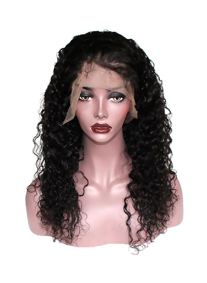 ZigZag Hair Lace Frontal Brazilian Virgin Hair Wig Black 20inch 