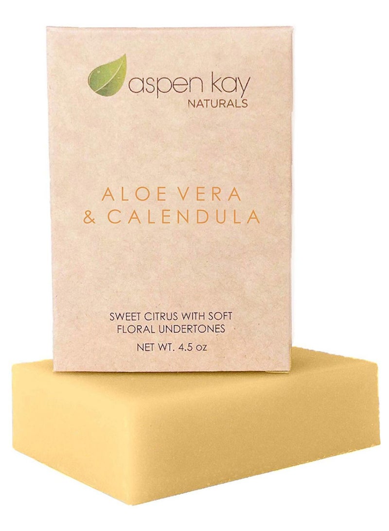 Aspen Kay Naturals Aloe Vera And Calendula Soap