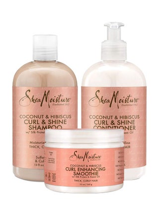 Curl And Shine Shampoo, Conditioner And Smoothie Set 384ml + 384 ML + 340G - v1556338795/N24319074A_1
