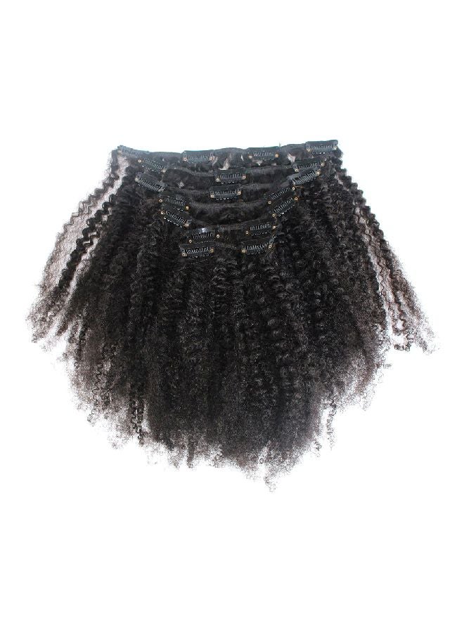 ZigZag Hair Hair Extensions Afro Curly Peruvian Wig Black 18inch 
