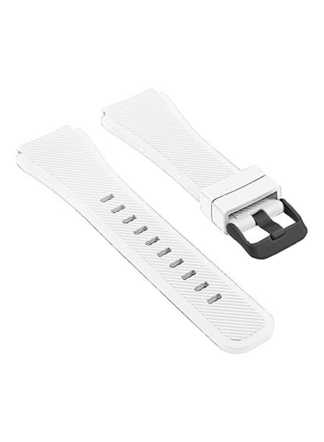 MARGOUN Silicone Replacement Buckle Band For Samsung Gear S3 Frontier/Classic White - Image 2