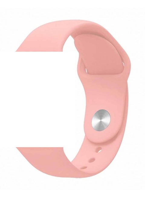 Apple Watch Band 42mm/44mm/45mm Silicone Sport Watch Strap Light Pink