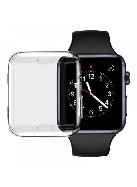 [for Apple Watch 44mm]Case Screen Protector Overall Protective Case TPU HD Ultra Thin Cover Transparent