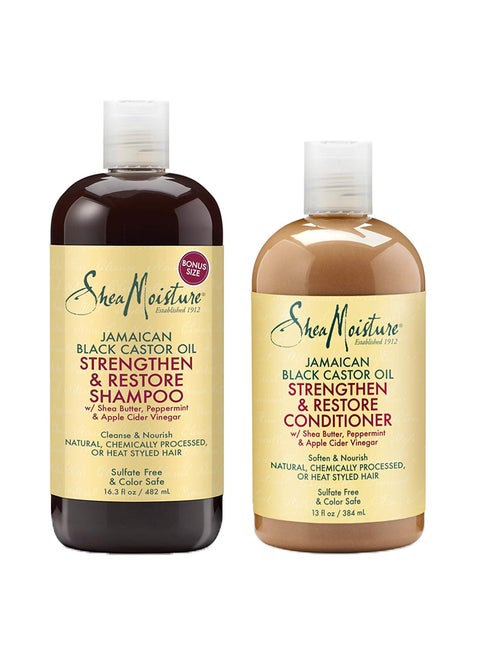 2-Piece Strengthen And Restore Shampoo And Conditioner Set 1xShampoo 482ml, 1xConditioner 384ml
