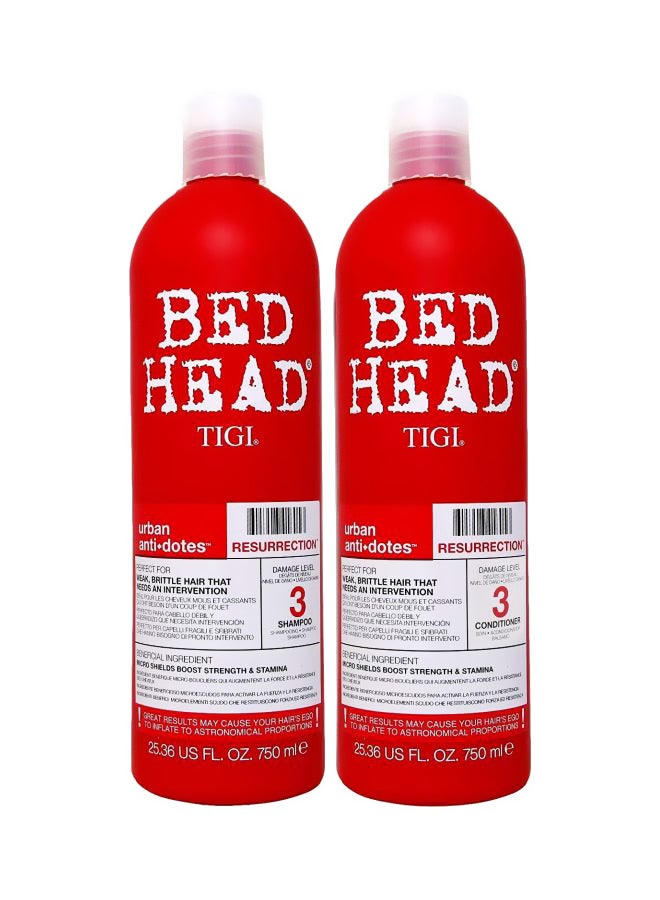 TIGI - Bed Head Resurrection Shampoo And Conditioner 2 x 750ml - Image 1