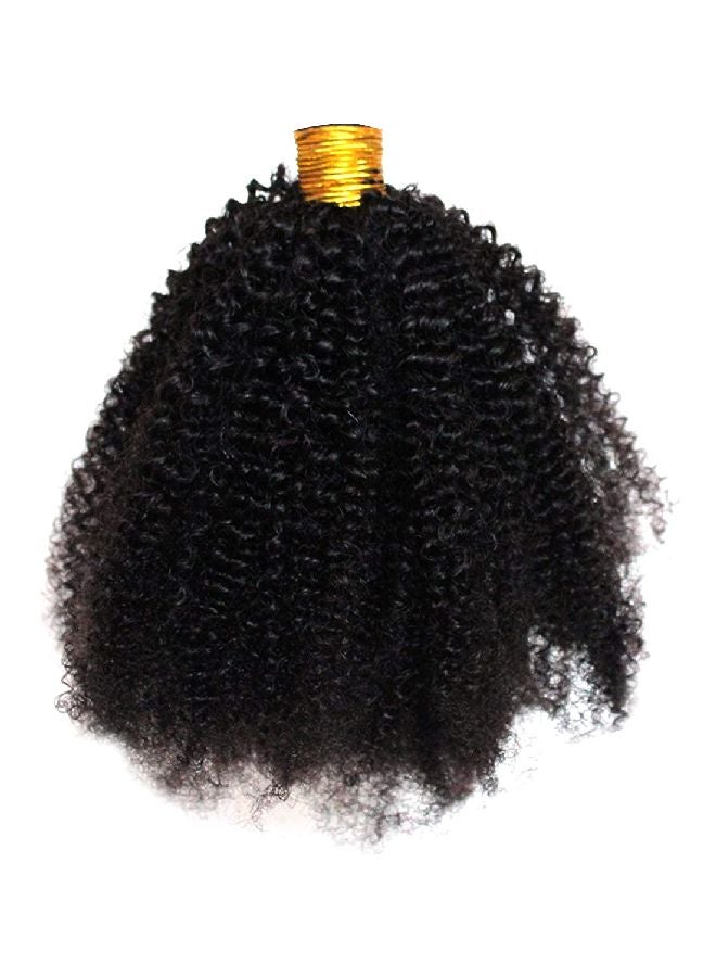 ZigZag Hair Afro Kinky Curly Hair Bulk Wig Black 18inch 