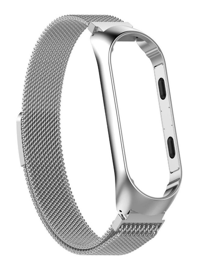 365dealz Replacement Band For Xiaomi Mi Band 3 Smartwatch Silver