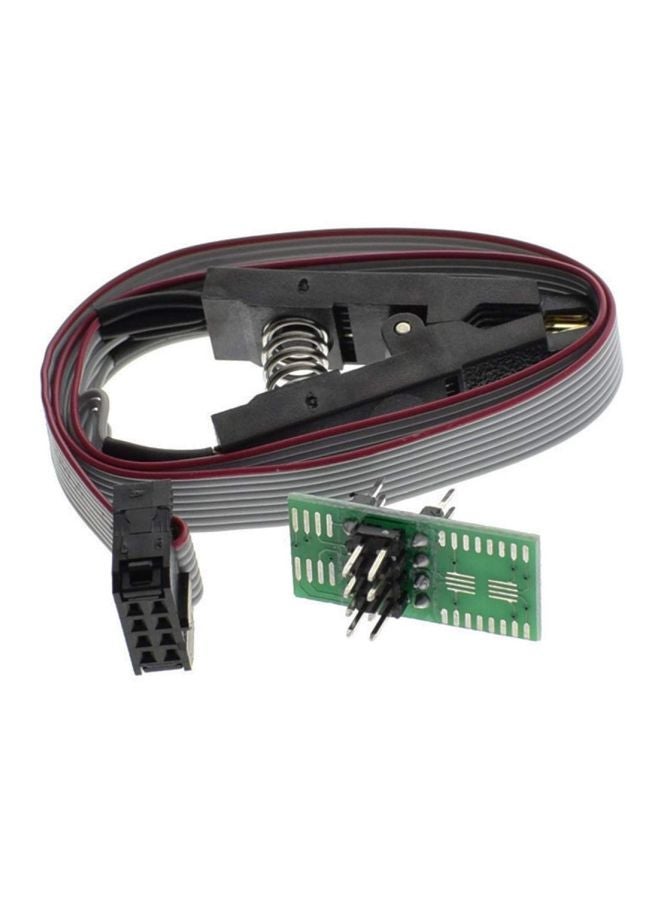 Vicactus - SOIC8 SOP8 Flash Chip IC Test Clips Socket Adapter For Arduino 2.3x1.2x1.7cm Green - Image 1