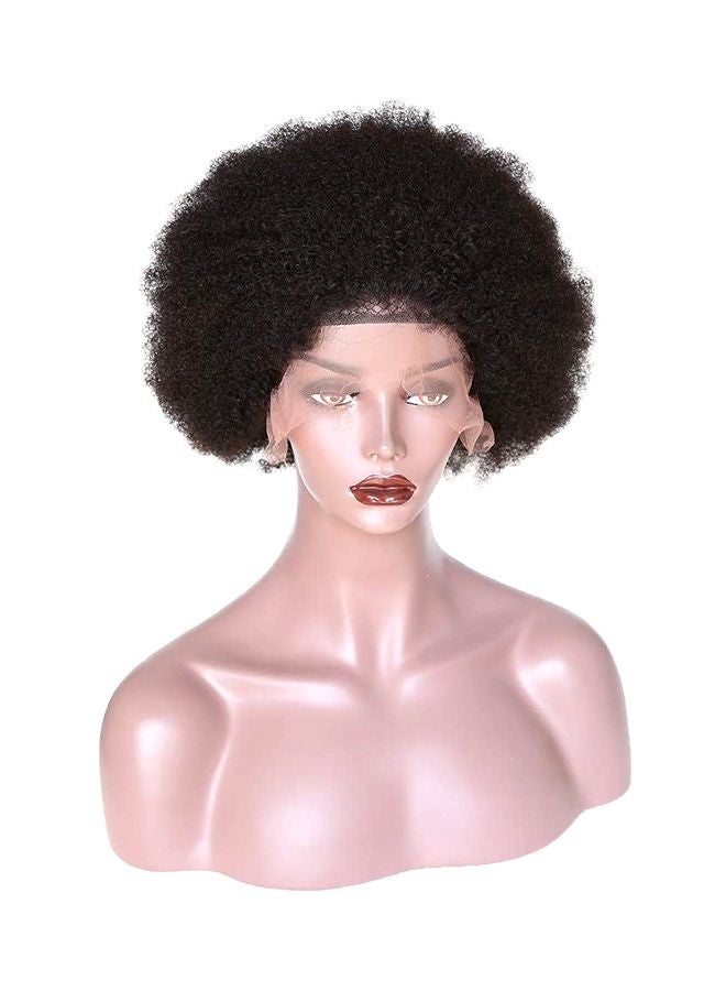 ZigZag Hair Afro Kinky Curly Short Hair Wig Black 