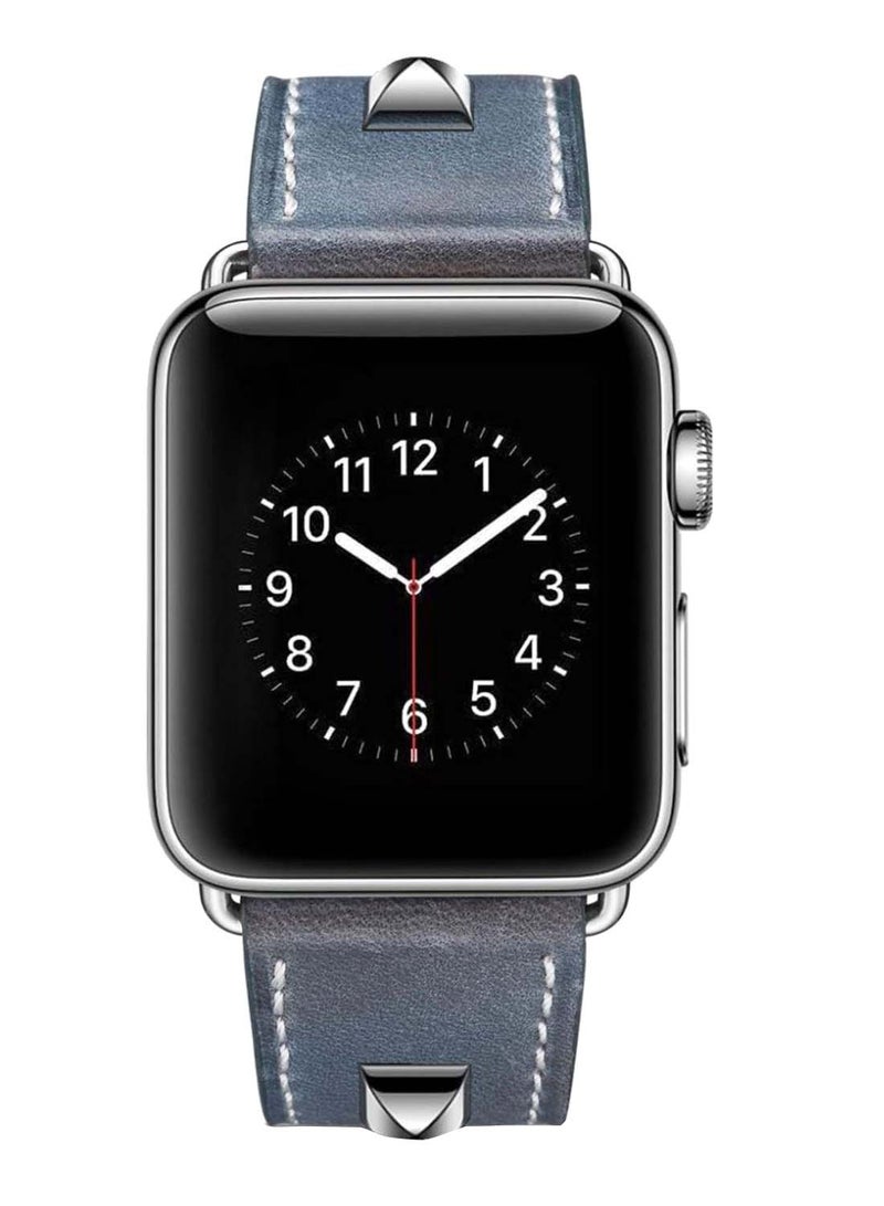 Remson Replacement Band For Apple Watch Series 3/4/5 Blue/Silver - Image 2