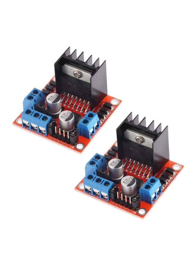 Vicactus 2-Piece Motor Driver Board 4.3x4.3x2.7centimeter Black