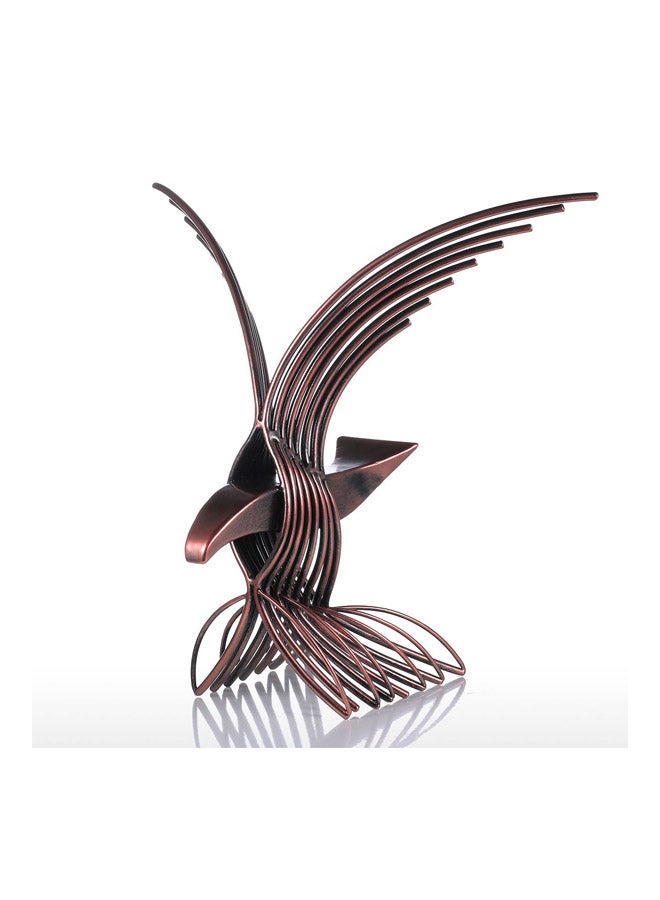توم فيل - تمثال صغير مصنوع يدوياً على شكل صقر بني 34x21x31سم - Image 1