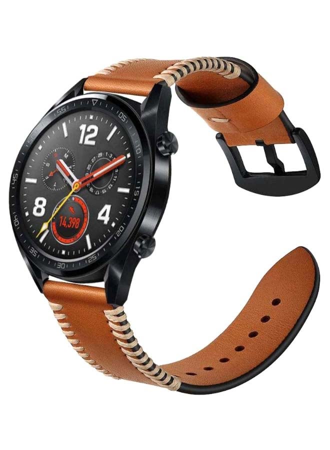 Remson Replacement Band For Huawei Watch GT 22mm Brown/Beige - Image 4