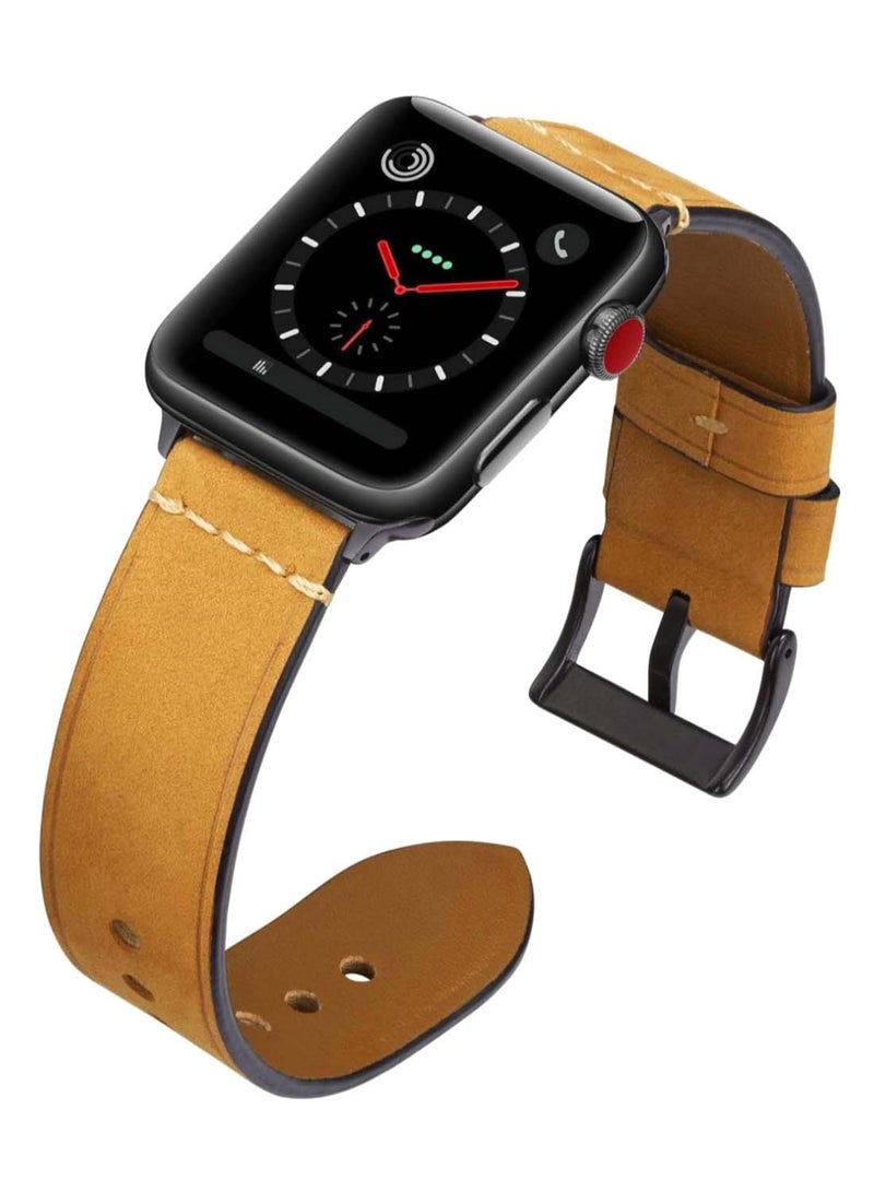 Remson Replacement Band For Apple Watch Series 3/4/5 Brown - Image 2