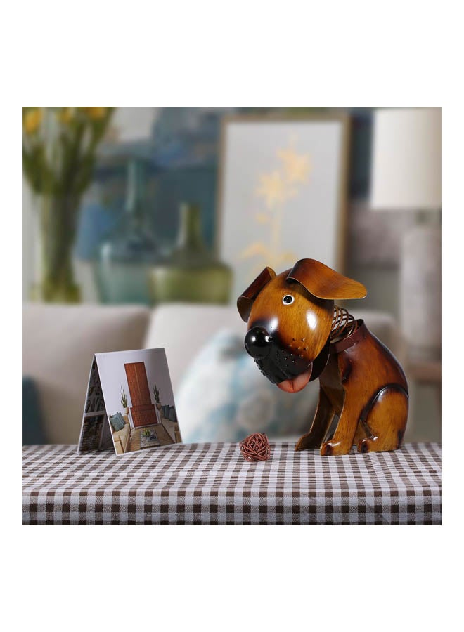 TOOARTS Spring Head Shaking Puppy Figurine Brown 17x20x21cm - Image 4
