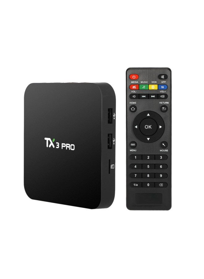TX3 Pro TV Box (EU Plug) V2429 Black - Image 1